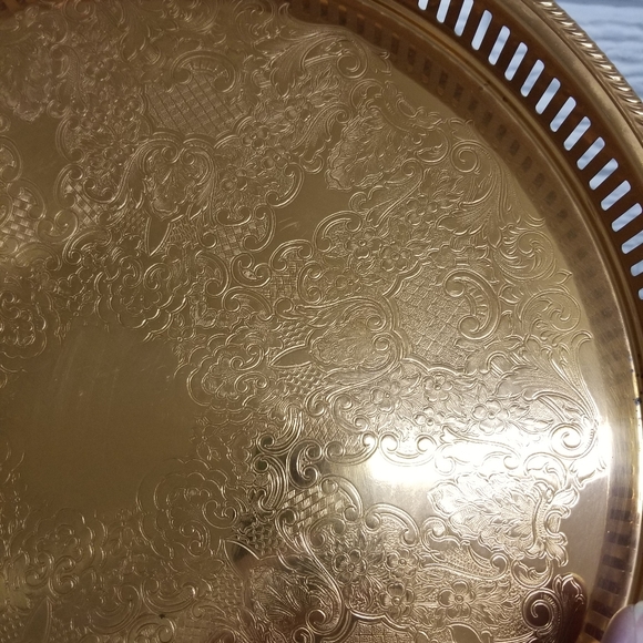 Copper Craft Guild round tray - Picture 11 of 13